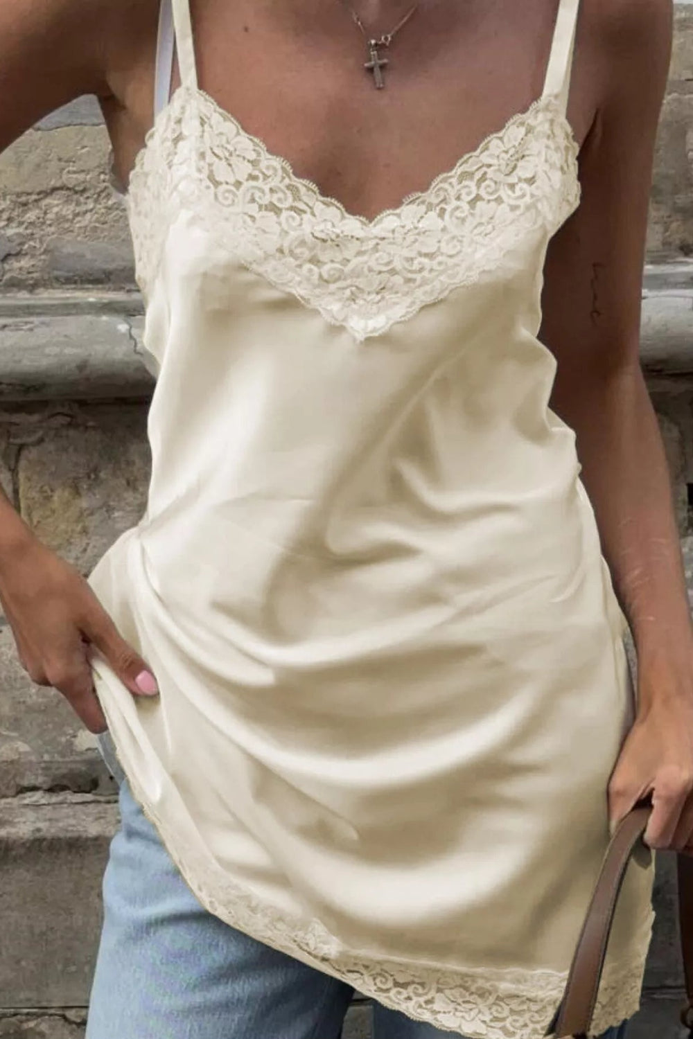 Lace Detail V-Neck Cami *Multiple Color Options*