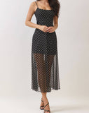 Penelope Polka Dot Fit & Flare Dress