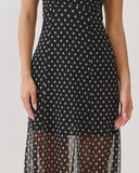 Penelope Polka Dot Fit & Flare Dress