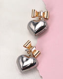 Blinding Love Two Tone Earrings