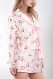 Valentine’s Day Long Sleeve Top and Shorts Lounge Set