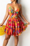 Cutout Halter Neck Cami Dress