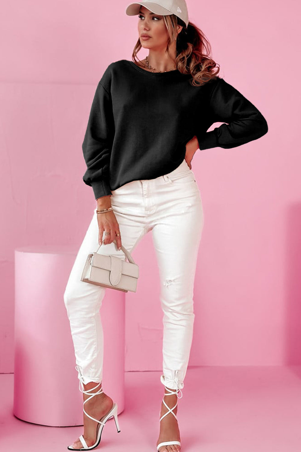 Bow Cutout Detail Sweater *Multiple Color Options*