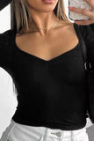 Sweetheart Neck Crop Tee *Multiple Color Options*