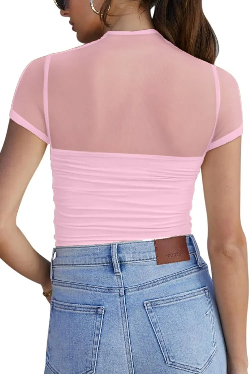 Mesh Short Sleeve Top *Multiple Color Options*