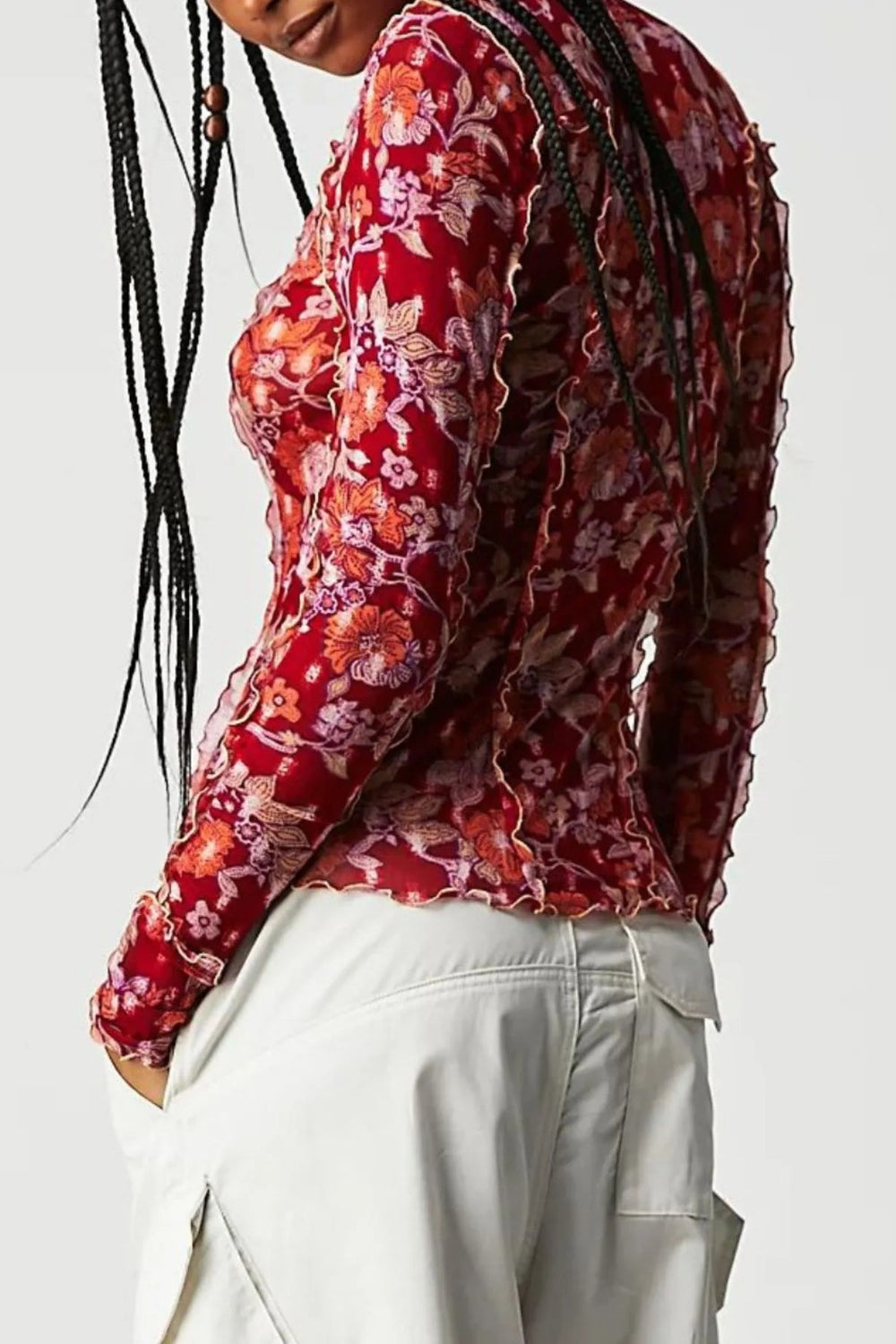Floral Print Long Sleeve Top *Multiple Color Options*