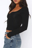 Sweetheart Neck Crop Tee *Multiple Color Options*