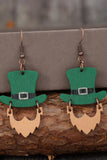 Wooden Leprechaun Dangle Earrings