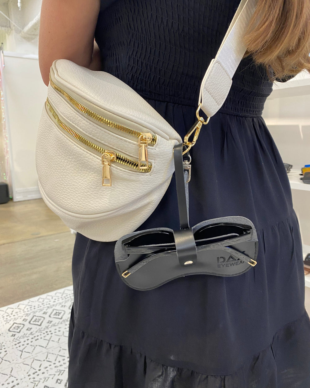 Sunglasses Clutch In Beige