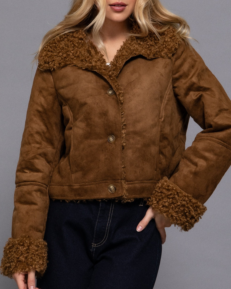 Penny Lane Faux Suede Jacket