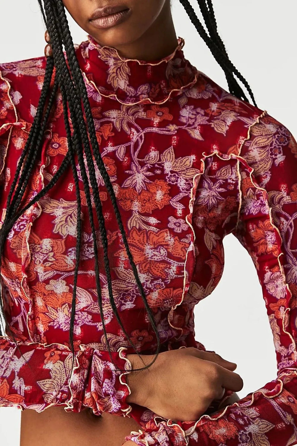 Floral Print Long Sleeve Top *Multiple Color Options*