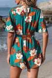 Printed Tie Waist Romper *Multiple Color Options*