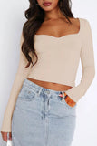 Sweetheart Neck Crop Tee *Multiple Color Options*