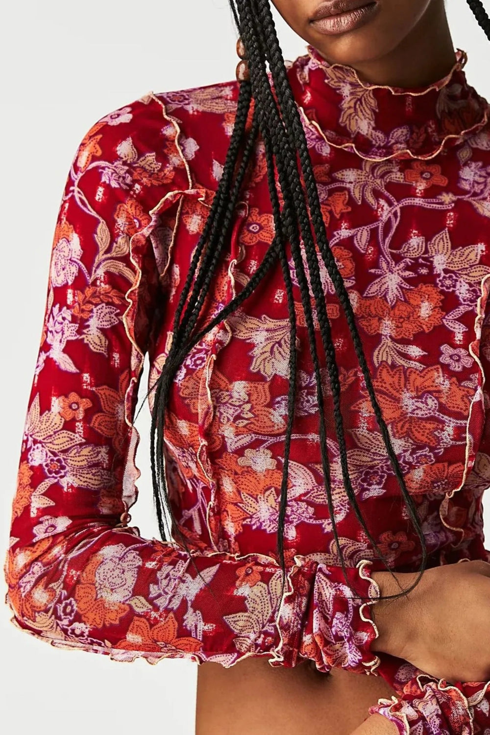 Floral Print Long Sleeve Top *Multiple Color Options*