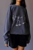Skeleton Oversized Sweatshirt *Multiple Color Options*