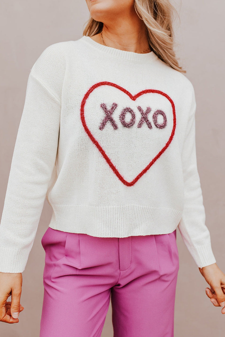 XOXO Round Neck Sweater *Multiple Color Options*