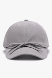 Tied Bow Cotton Baseball Cap *Multiple Color Options*