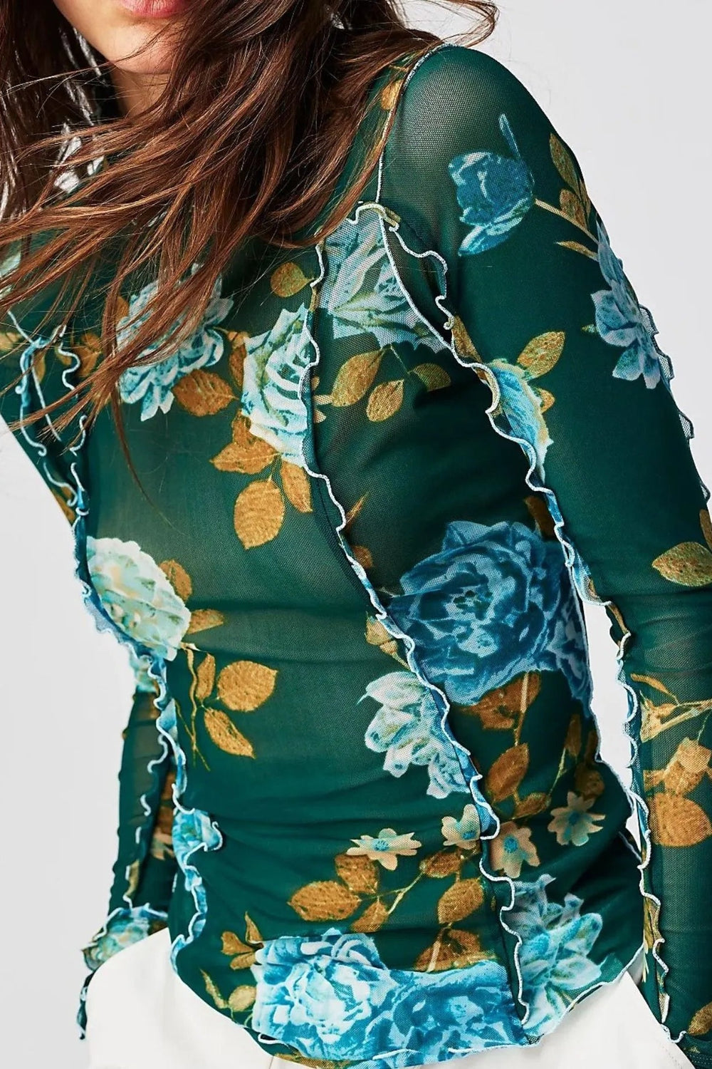 Floral Print Long Sleeve Top *Multiple Color Options*