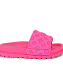 Louie Lounge Slides In Bubble Gum Pink