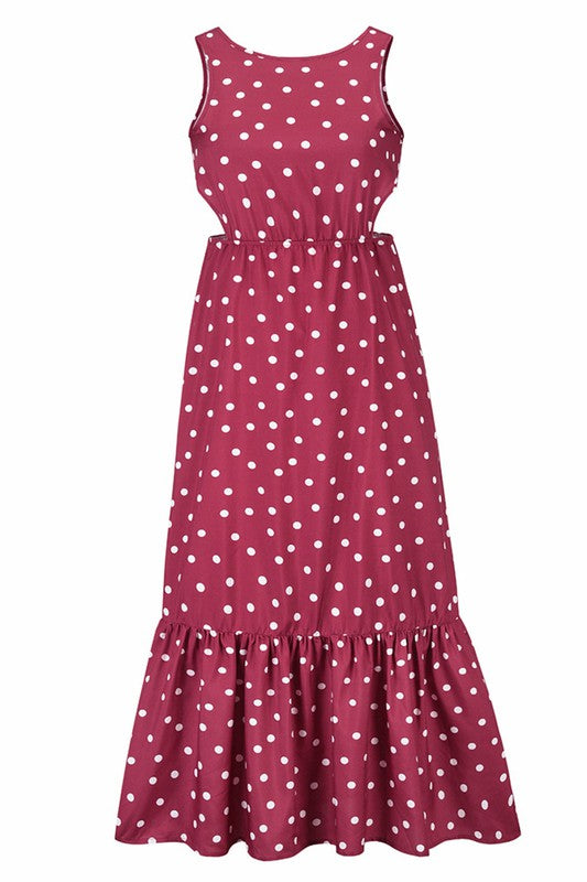 Minnie Ruffle Tie Back Dress