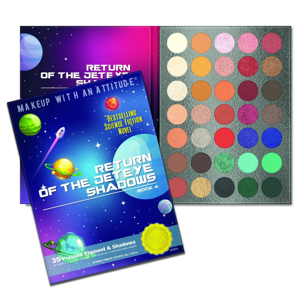 Rude Cosmetic's RETURN OF THE JET EYESHADOW 35 Vegan Eyeshadow Palette - Book 4