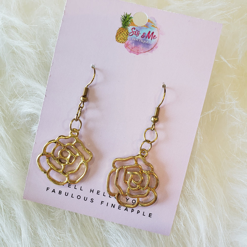 The Guilded Rose Earrings