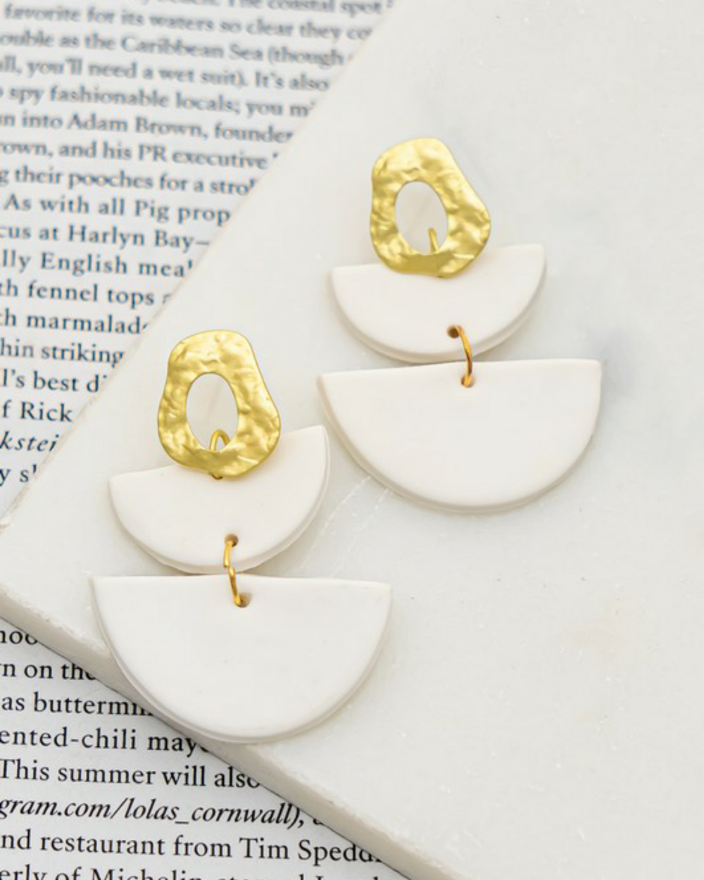 Calypso Tiered Clay Earrings