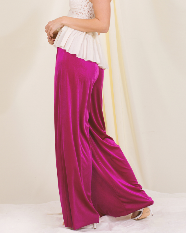 Velvet Couture Wide Leg Pants