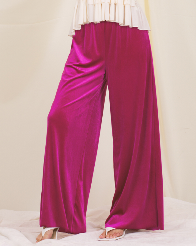 Velvet Couture Wide Leg Pants