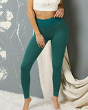 Awww...Push It... Textured Two Tone Push Up Leggings