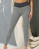 Awww...Push It... Textured Two Tone Push Up Leggings