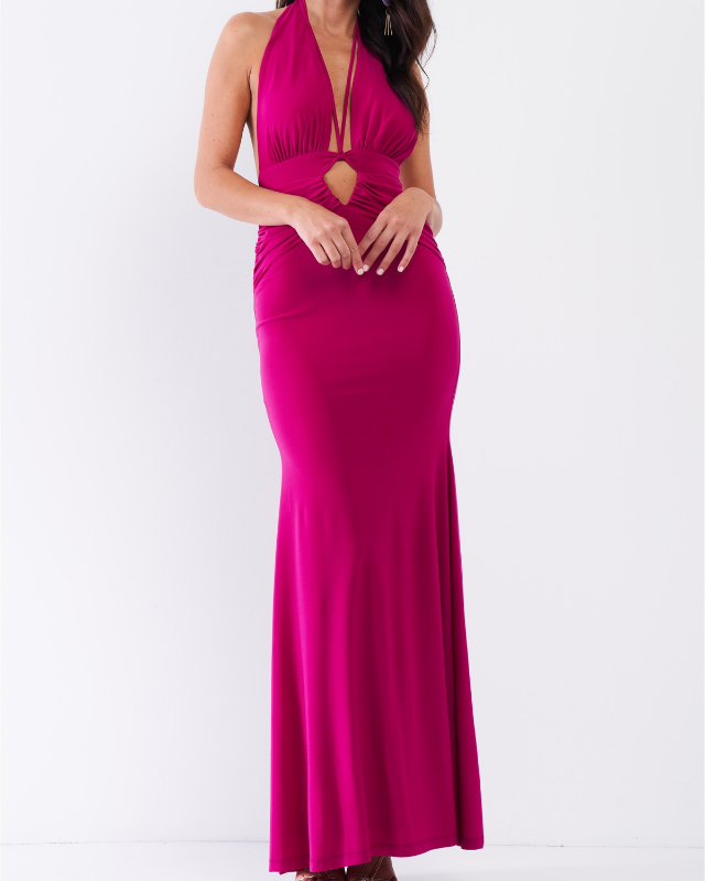 The Joslynn Maxi Halter Dress