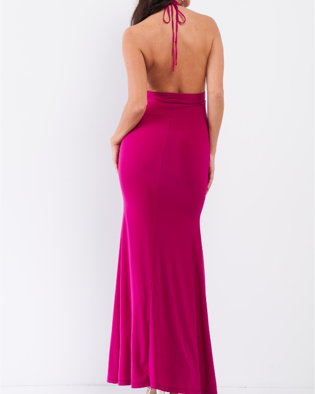 The Joslynn Maxi Halter Dress