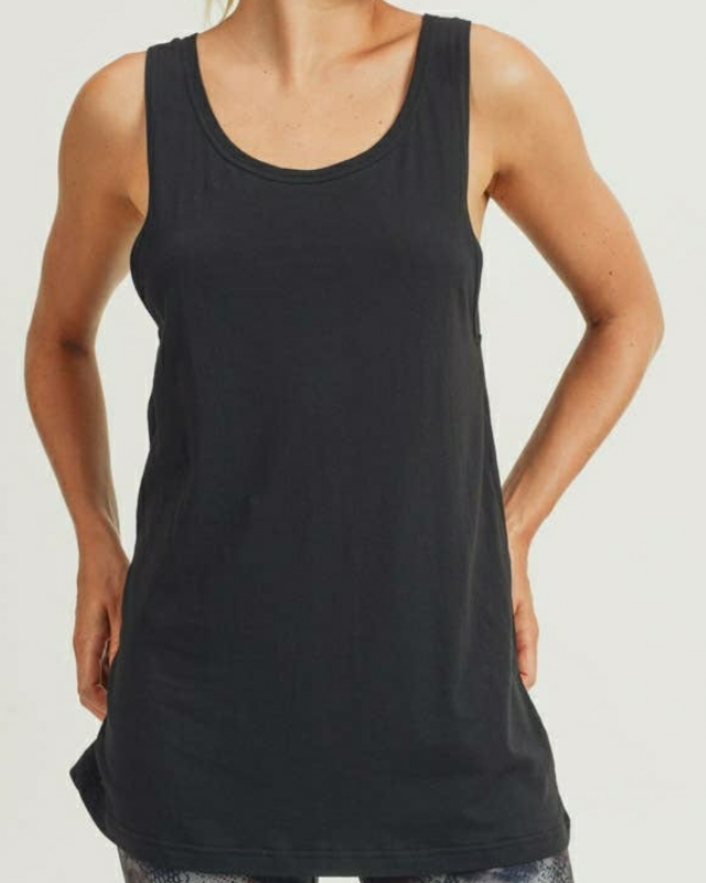 Open Back Longline Tank Top