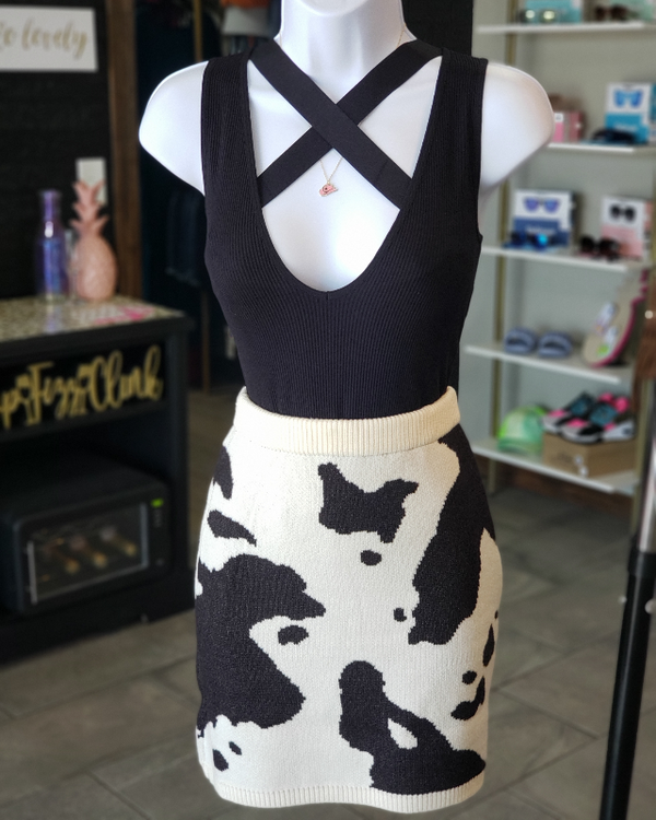 Cow skirt for girl best sale