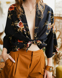 Lush Rose Shirt Kimono