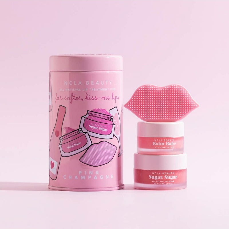 Pink Champagne Lip Care Bundle + BONUS Lip Scrubber