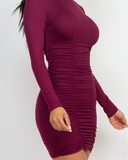 Ruched and Ready Bodycon Dress