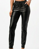 Hot Girl Pleather Joggers 2.0