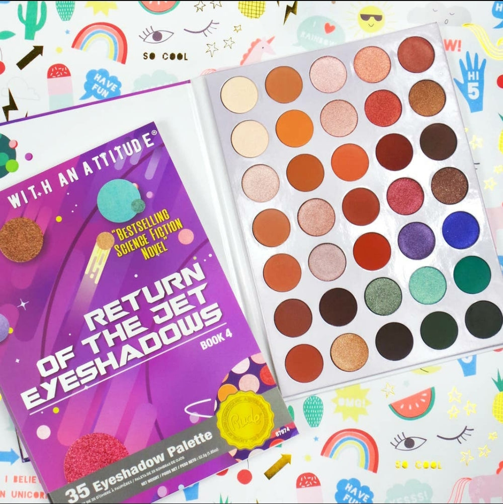 Rude Cosmetic's RETURN OF THE JET EYESHADOW 35 Vegan Eyeshadow Palette - Book 4