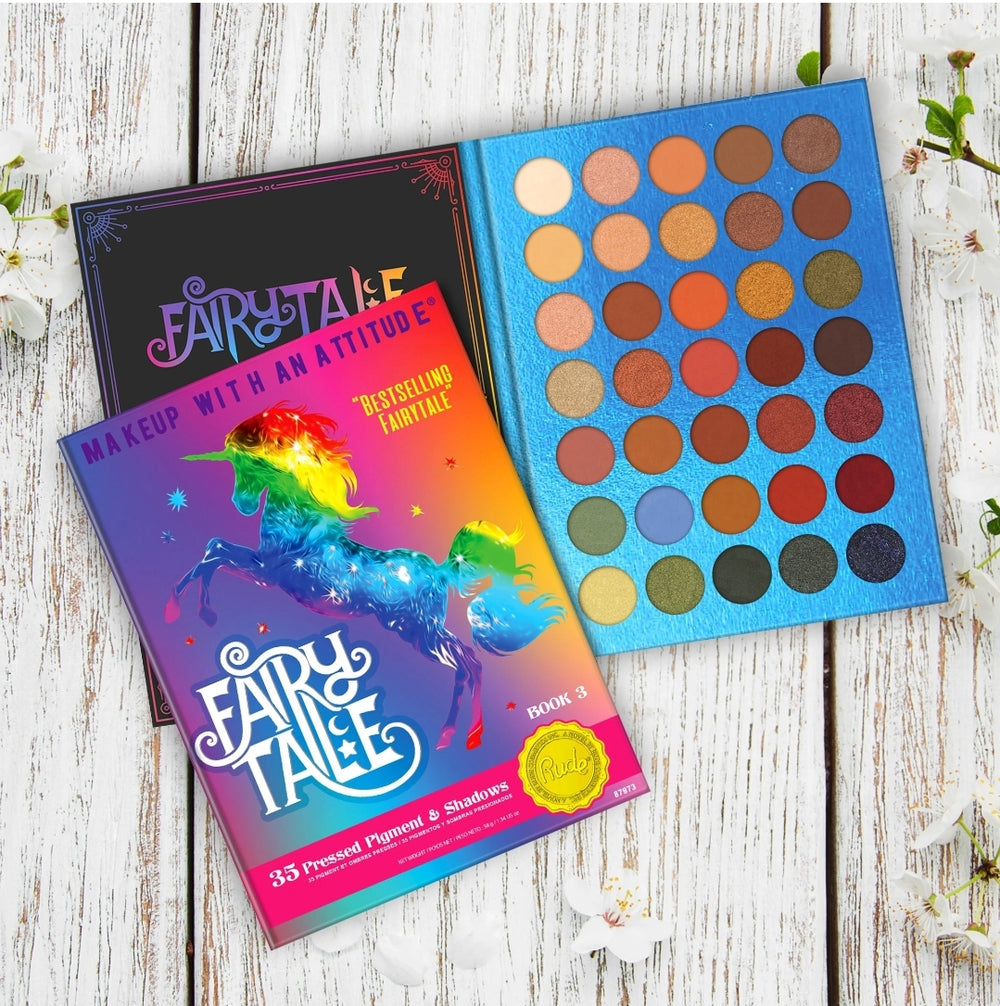 Rude Cosmetic's FAIRY TALE 35 Vegan Eyeshadow Palette - Book 3